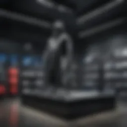 Adidas clothing display in a retail store