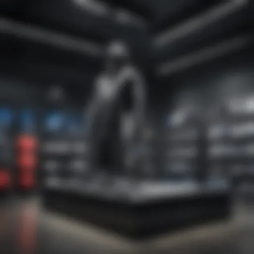 Adidas clothing display in a retail store