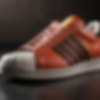 The Iconic Shell Toe Design Detail shot of the iconic shell toe design