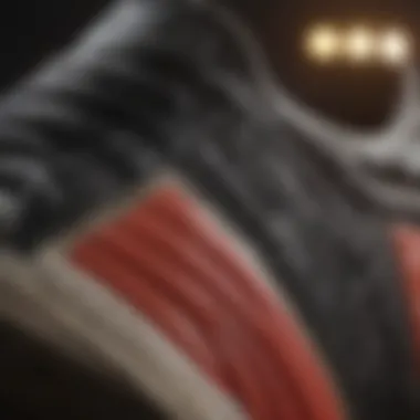 Quality Materials in Adidas Shell Top Construction Close-up of the materials used in Adidas Shell Top shoes