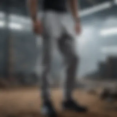 Adidas Sweatpants in Action Model showcasing sweatpants in an extreme sports scenario