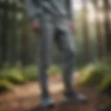 Stylish Adidas sweatpants in a dynamic outdoor setting