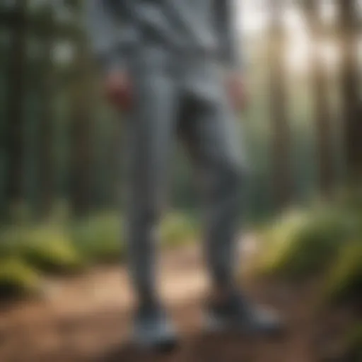 Stylish Adidas sweatpants in a dynamic outdoor setting