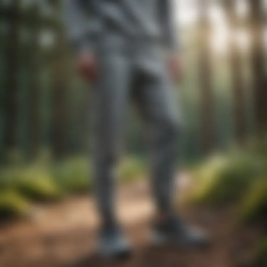 Stylish Adidas sweatpants in a dynamic outdoor setting