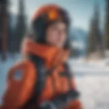 Stylish snowboard outfit showcasing vibrant colors and modern design