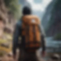 Durable backpack designed for extreme sports adventures