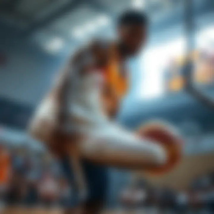 Athlete wearing All-Star High Top White during a basketball game