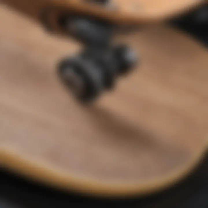 Close-up of high-quality materials used in Arbor skateboard construction