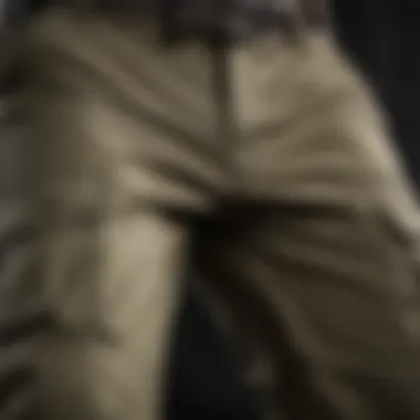 Care Tips for Maintaining Army Cargo Pants Care tips for maintaining the quality of army cargo pants displayed on a fabric care label