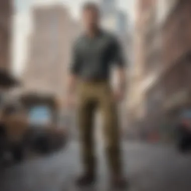 Versatile Outfit Featuring Army Cargo Pants A versatile outfit featuring army cargo pants paired with casual wear