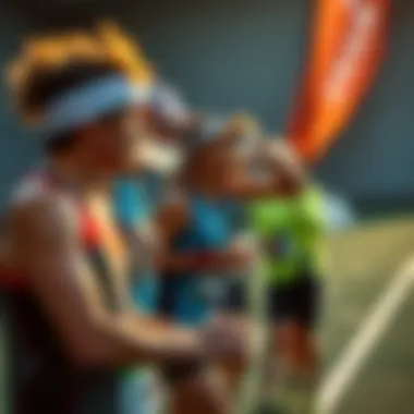 Implementing Effective Hydration Strategies A group of athletes engaging in hydration strategies during a training session.