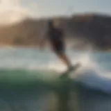 Dynamic kitesurfing action at Baja Joe's La Ventana