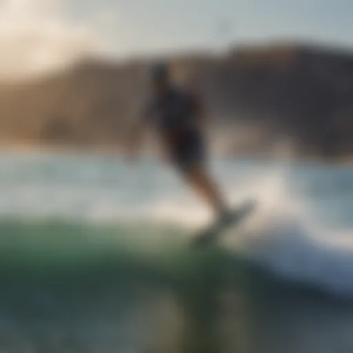 Dynamic kitesurfing action at Baja Joe's La Ventana