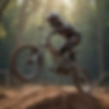 High-Performance BMX for Dirt Jumps High-performance BMX bike ready for dirt jumps