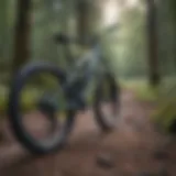 Electric mountain bike on a rugged trail