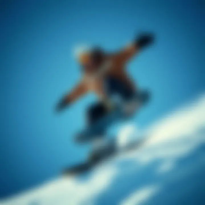 Snowboarder performing tricks in Burton freestyle boots