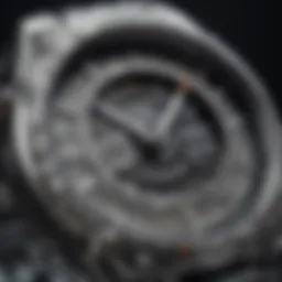 Close-up view of a Casio silver watch showcasing its intricate design and craftsmanship