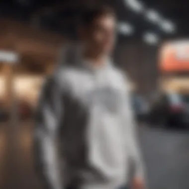 Styling Champion Sweatshirts in Urban Fashion Styled outfit featuring a Champion sweatshirt in an urban setting