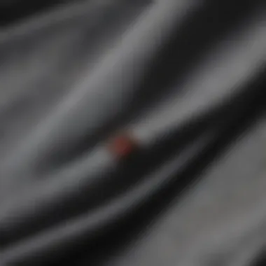 Durability of Champion Reverse Weave Fabric Close-up of the Champion Reverse Weave fabric texture showcasing its durability