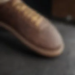 Close-up of skate shoe sole showcasing grip patterns