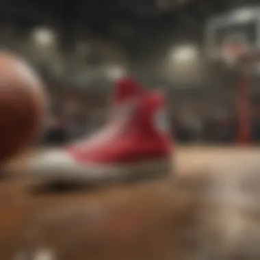 Historical advertisement for Chuck Taylor All-Stars showcasing its basketball origins