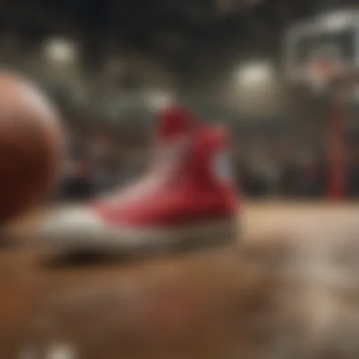 Historical advertisement for Chuck Taylor All-Stars showcasing its basketball origins