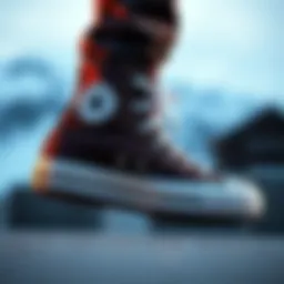 Stylish profile view of the Chuck Taylor Hi Lift showcasing its unique design