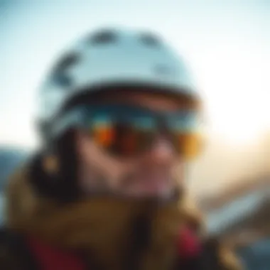 A close-up view of modern circle sunglasses showcasing advanced lens technology