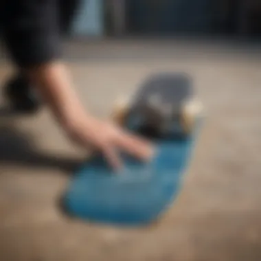 Applying Clear Grip Tape on Skateboard Deck Application of clear grip tape on skate deck