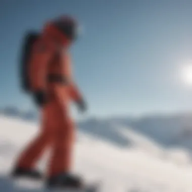 Airblaster snowpants in action on a snowy slope