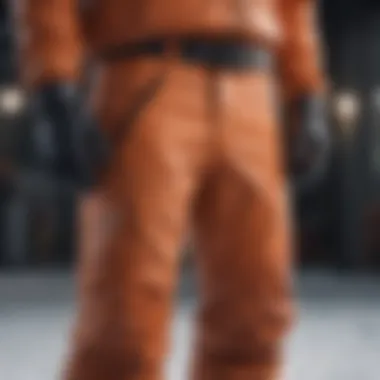 Key Features of Airblaster Snowpants Close-up of the features of Airblaster snowpants