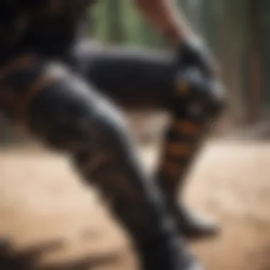 Proper Use of Knee and Elbow Guards User demonstrating correct way to wear knee and elbow guards