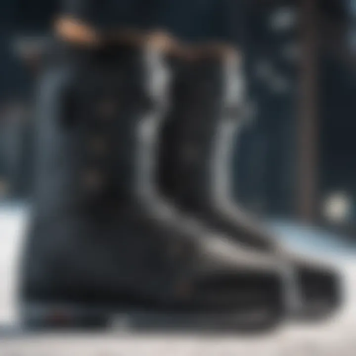 Assortment of snowboard boots with focus on fit and comfort