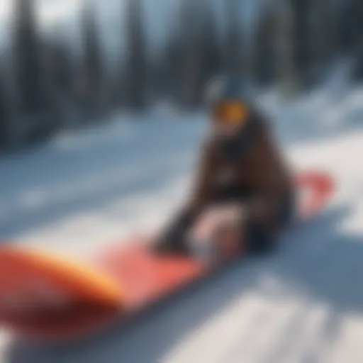 Different types of snowboards arranged for comparison