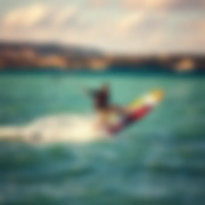 Kiteboarding Adventures on Colorful Waters Kiteboarding on vibrant waters
