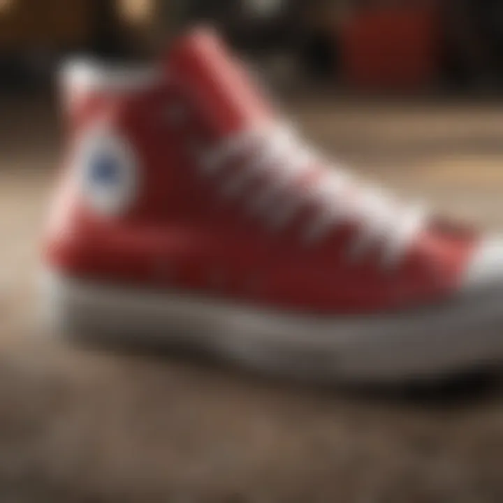 Close-up of Converse Allstar Lugged shoe design