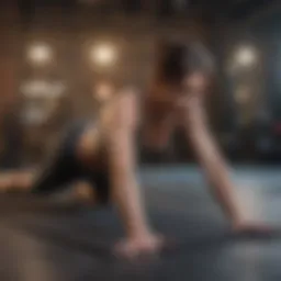 Beginner performing a core strengthening exercise on a mat