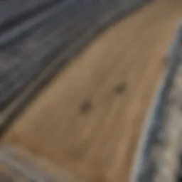 Aerial view of the Daytona Supercross track featuring unique obstacles