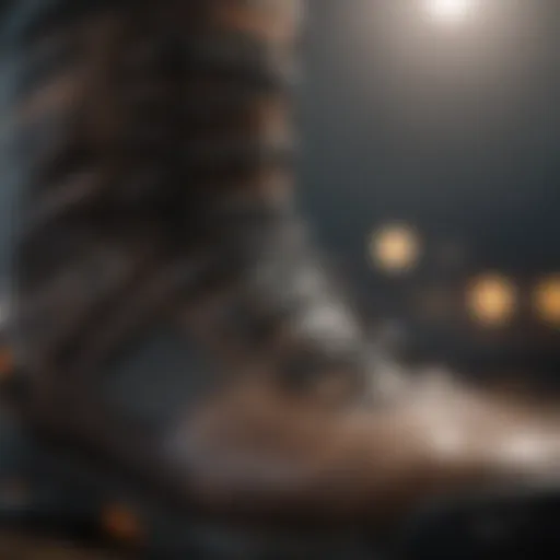 Detailed view of DC Locator Boots showcasing material quality