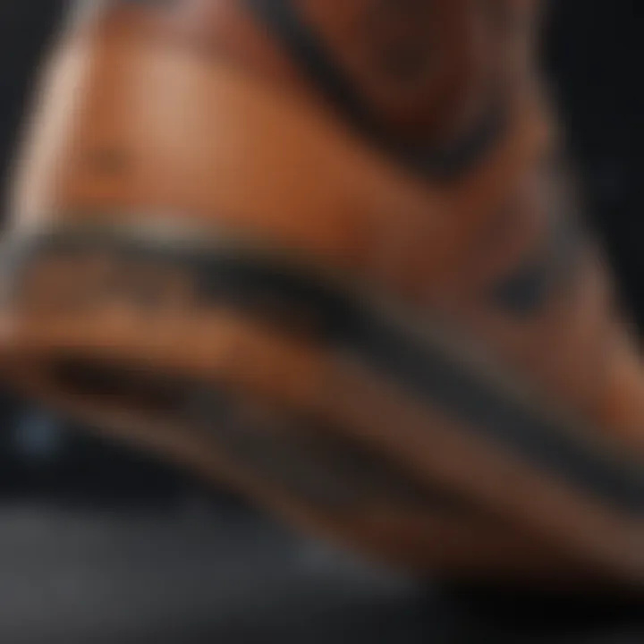 Close-up of the DC Stag Black Gum's sole