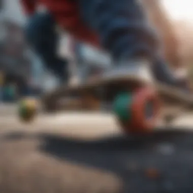 Vibrant Fusion: A Skateboard Graphic Vibrant skateboard graphic showcasing a fusion of colors and shapes