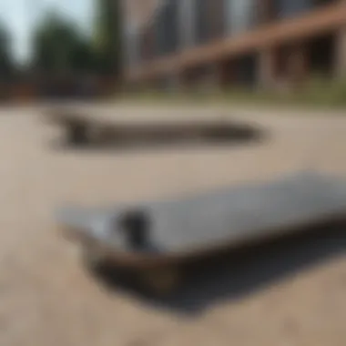 Comparison of Skate Deck Widths Side-by-side comparison of narrow and wide skateboard decks.