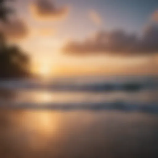 Breathtaking view of Tumon Bay at sunset