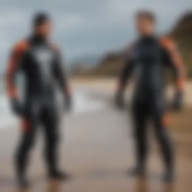 Comparative Analysis of Dry Suits and Wet Suits Comparison chart highlighting the advantages and disadvantages of dry suits and wet suits.