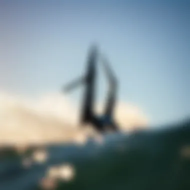 Close-up of advanced e foil technology showcasing its unique design