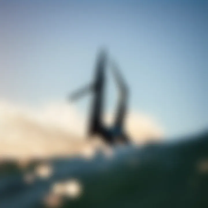 Close-up of advanced e foil technology showcasing its unique design