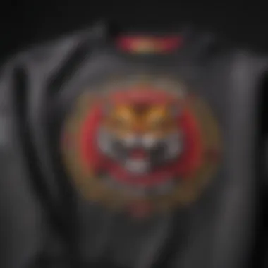 Quality Materials of Ed Hardy Sweatshirt Close-up of Ed Hardy sweatshirt materials highlighting quality and texture.