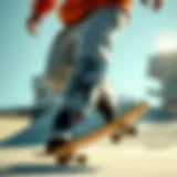 EPTM Sweat Pants in Skateboarding Stylish EPTM sweat pants in action during a skateboard stunt