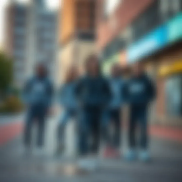 Urban Adventure with EPTM Sweat Pants Group of extreme sports enthusiasts sporting EPTM sweat pants in an urban setting