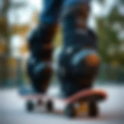 High-quality knee pads designed for skating